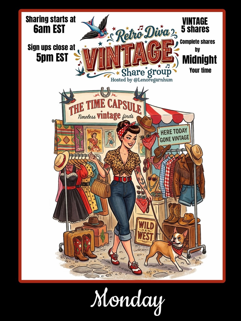 Monday, September 28, Retro Diva VINTAGE share group